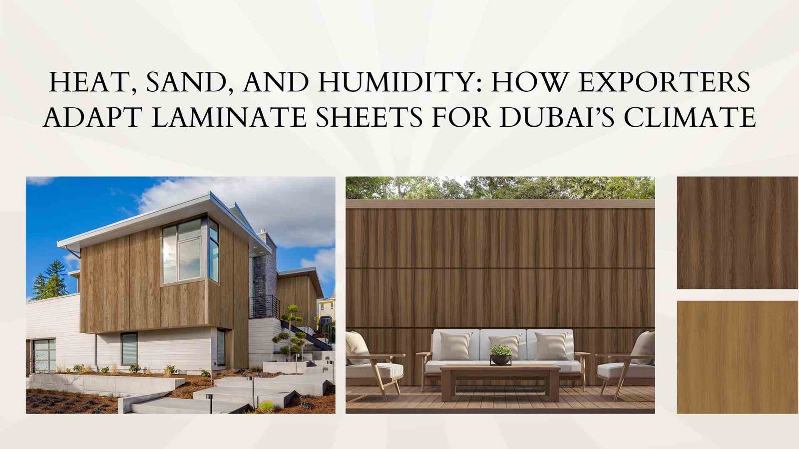 Heat, Sand, and Humidity: How Laminate Sheet Exporters Tailor Solutions for Dubai’s Climate